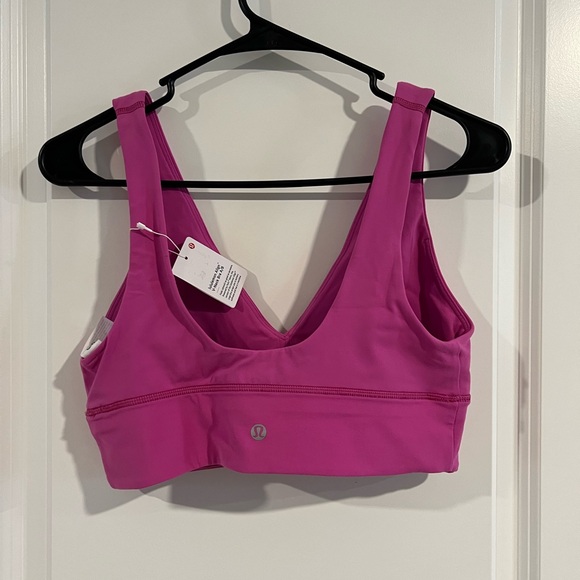 NWT Lululemon Align V Neck Bra Size 10 POW Pink - Picture 3 of 4
